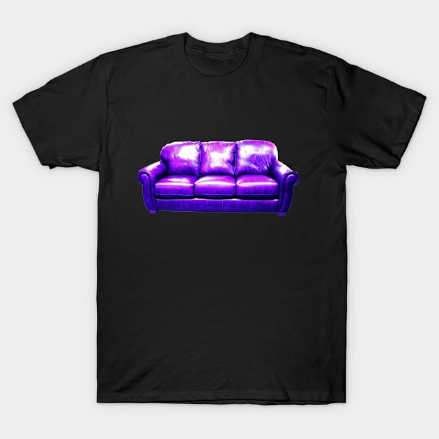 Purple Sofa T-Shirt by pocketsoup